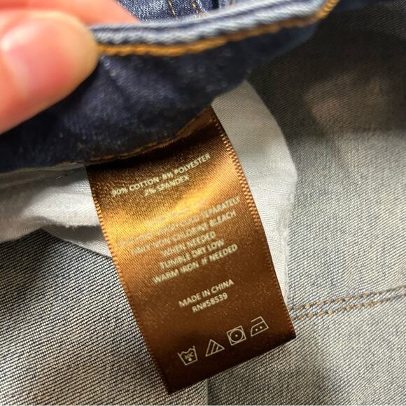 Kut from the Kloth Denim Blue Jeans Crop Straight Leg Womens Size 4 - Picture 5 of 6